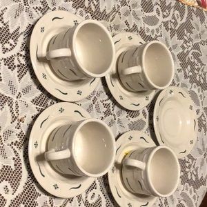 Longaberger Woven set of 6 woven Traditions in Green